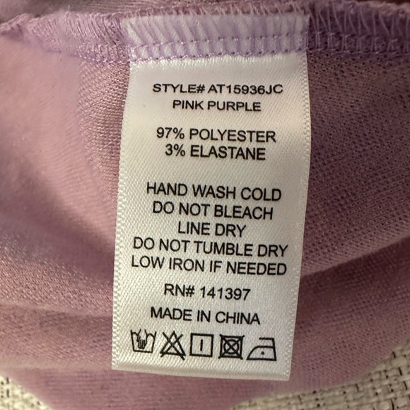 EUC ASTR Aria Pink/Lilac Gingham Print Bodysuit Size M - Picture 5 of 6